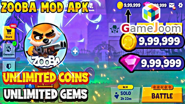 zooba mod apk unlimited money and gems 2